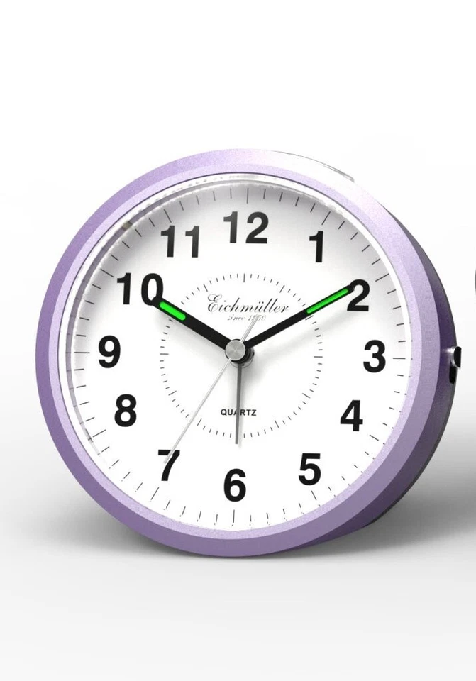 Eichmüller Despertador Mecanismo de Cuarzo Repetición de Alarma Púrpura Plástico - Imagen 1 de 2