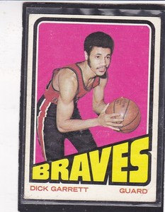 1972 -73  DICK GARRETT - Topps Basketball Card # 108 - Buffalo Braves - Vintage