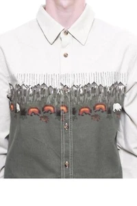 VANS CALIFORNIA DAGGET SHIRT - BONE WHITE Size: Large - Picture 1 of 5