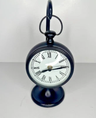Pottery Barn Pocket Watch Style Hanging Table Clock Bronze - Image 1 of 4