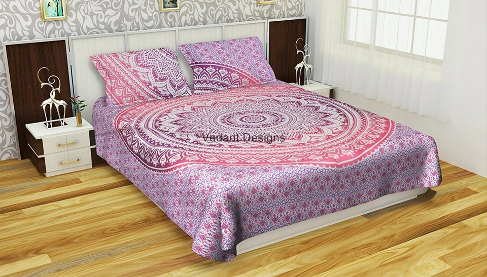 Indian Mandala Duvet/Doona/Quilt Cover Set Queen/Single Twin Size Bedding Throw - Image 1 of 1