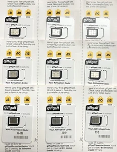 50 x new giffgaff sim cards with £5 bonus credit -- 2025 batch 0691 - Zdjęcie 1 z 1