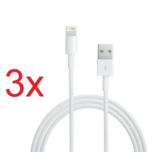 3 Stück Apple iPhone Ladekabel für 6 7 8 XR X XS 11 12 13 14 USB iPad Pro 1m - Bild 1 von 6
