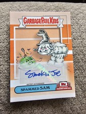 2022 TOPPS GARBAGE PAIL KIDS TRADING CARD SPAMMED SAM SMOKIN JOE AUTO 24/100