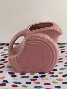 Fiestaware Rose Mini Disc Pitcher Fiesta Retired Pink - Picture 1 of 8