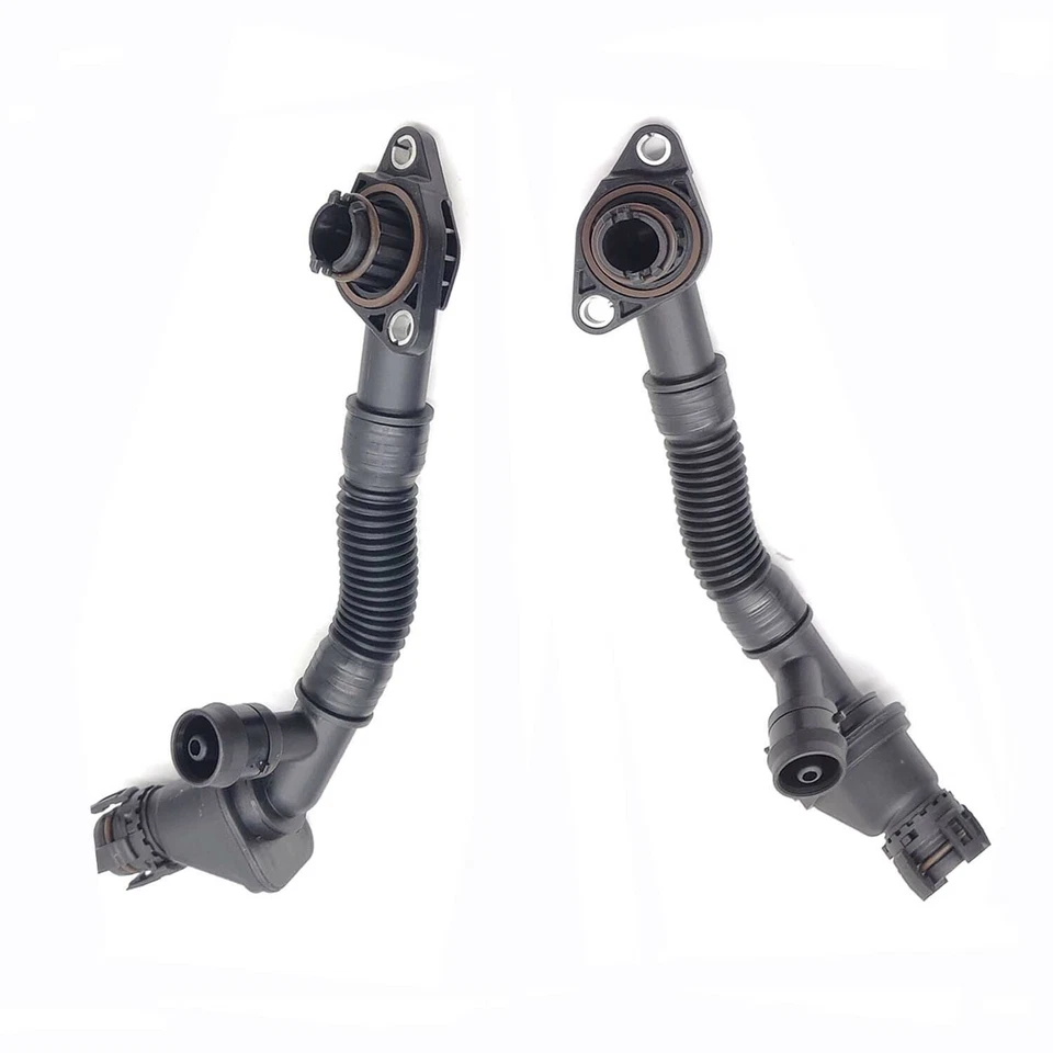 2 piezas mangueras de ventilación del cárter izquierda y derecha para BMW 550i 650i 750i 750Li B7 X5 X6 N63 Foto 1 de 4
