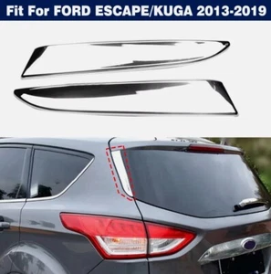 Chrome Rear Trunk Window Spoiler Cover Trim For FORD ESCAPE/ KUGA 2013-2019 - Picture 1 of 8