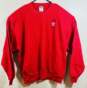 Maglione pullover vintage jerzees nublend uomo 2XL CCU ernie rosso made in USA - Foto 1 di 8