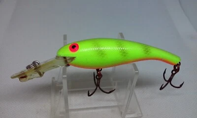 Vtg Cotton Cordell Wally Diver Chart Perch 3 1/8" Deep Crankbait Fishing Lure - Image 1 of 4