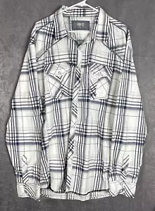 Mens BKE Athletic Fit Western Pearl Snap Button Down Long Sleeve Shirt Size 3XL - Picture 1 of 7