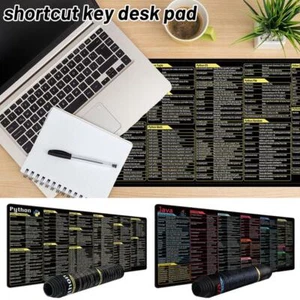 Python Programing Mouse Pad Large Shortcuts Cheat Sheets Sale Keyboard C6Y7 - Photo 1/17