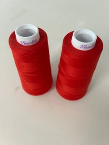 2 Cones Maxi-Lock Serger Thread Artillery Red #2235 3000 yds - Picture 1 of 2