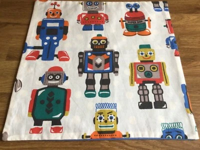 Funda Cojín Hecha con Cath Kidston Vintage Robots Juguetes y Manchas Algodón Ligero Nueva Foto 1 de 4