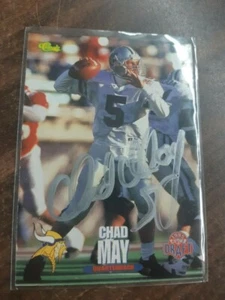 Chad May Signed NFL Card ( Minnesota Vikings ) Kansas State  - Picture 1 of 1