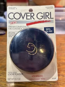 Vintage Cover Girl Repenishing polvere sciolta 0,7 oz TRASLUCIDO INCOLORE 63339 - Foto 1 di 5