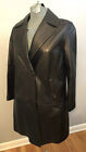 Women’s Red Kid Collection Black Leather Jacket Coat Size S Lined Soft