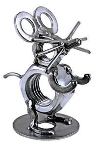 Maus Handarbeit Recycling Metall Kunst Skulptur Figur - Bild 1 von 3