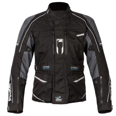 Spada City Nav Motorcycle Jacket Mens Textile Waterproof Touring Jackets Black - Image 1 of 4