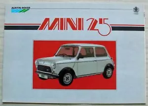 MINI 25 Car Sales Brochure 1984 #3626 AUSTIN ROVER - Picture 1 of 3