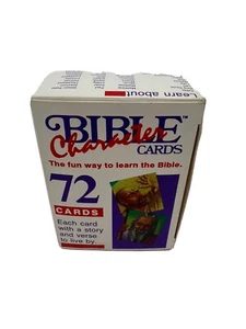 Vintage 1990 Bibel Figurenkarten Bibel Lernkarten.  Lehrerquiz 72 Karten - Bild 1 von 9