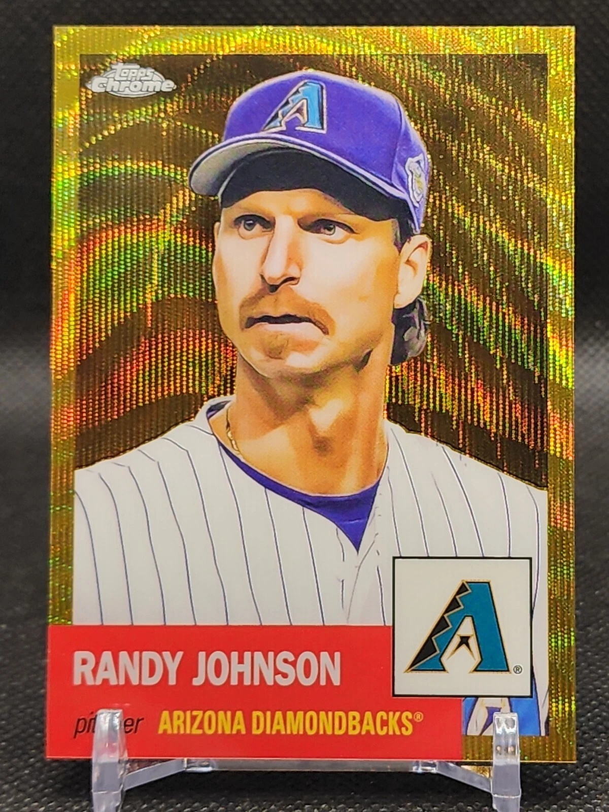 2022 Topps Chrome Platinum Anniversary RANDY JOHNSON - GOLD WAVE Refractor 24/50