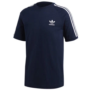 Adidas Men's Original Embroidered Trefoil 3 Stripe California T-Shirt - Picture 1 of 42