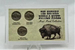 1935 - 1936 5 centavos la histórica colección de marcas de ceca de níquel búfalo - Imagen 1 de 4