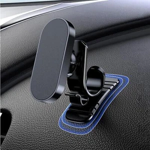 Compact Magnetic Car Phone Holder for Dashboard Rotatable Fits All Smartphones - Zdjęcie 1 z 12