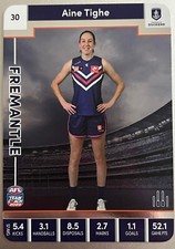 2023 AFLW Teamcoach Silver card -  Aine Tighe No.30  Fremantle