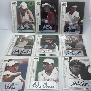 9 X Ace Grand Slam Heroes Tennis Signed Auto Autographed Cards 2013 - Picture 1 of 15