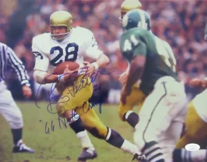 Foto firmada/inscrita de Rocky Bleier Notre Dame 11x14 JSA 156776 - Imagen 1 de 3