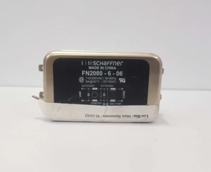 SCHAFFNER FN2080-6-06 6A EMC FILTER WITH FAST-ONS - Picture 1 of 9