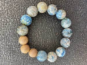 VINTAGE HIGH END *RARE* AMAZINGLY GORGEOUS MULTI COLOR NATURAL STONE BRACELET!! - Picture 1 of 2
