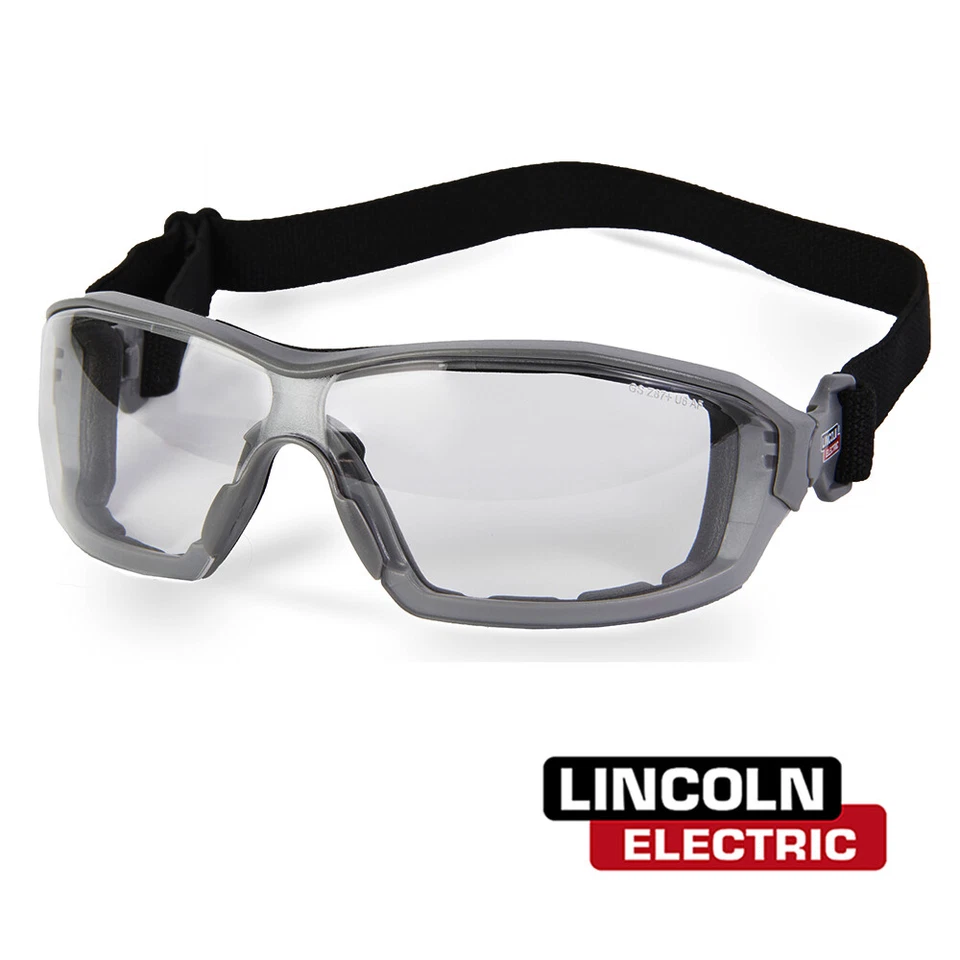 Gafas de seguridad genuinas Lincoln K4707-1 360 acolchadas transparentes antiniebla/arañazos Foto 1 de 1