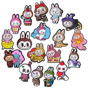 18Pcs/Set Lovely Cartoon Labubu Series for Shoe Accessories For Clog Shoe - Picture 1 of 12