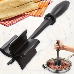 1x Non Stick Mince Meat Masher Beef Ground Chopper Resistant Heat Potato Masher - Picture 1 of 7