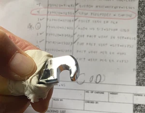 Neu/Vintage Gibson Chrome Stop Saitenhalter - Original 1978 von Kalamazoo - in Verpackung - Bild 1 von 5