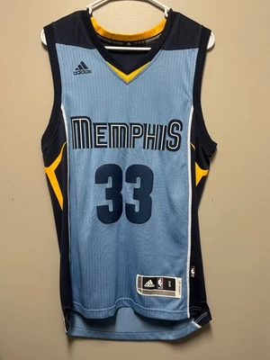 Camiseta deportiva Marc Gasol azul en polvo #33 Swingman Memphis Grizzlies talla S Foto 1 de 2