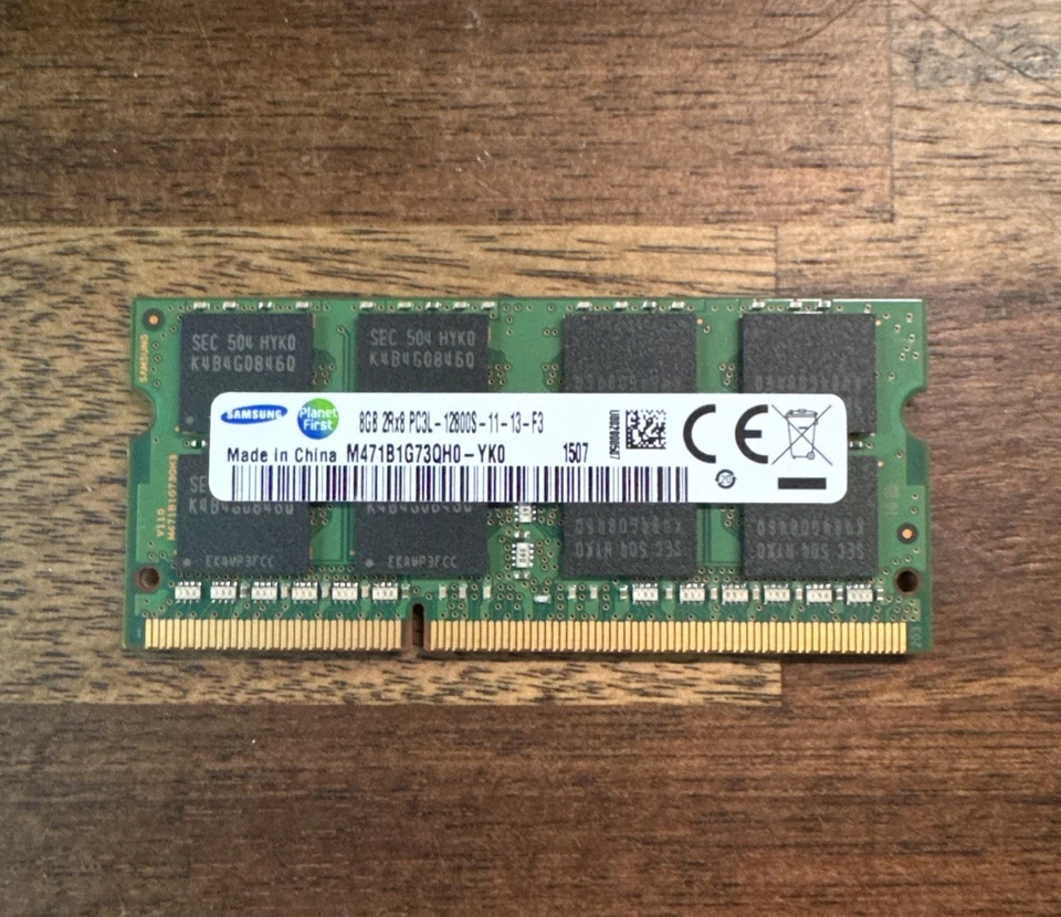 Samsung 16GB (2 x 8GB) PC3-12800 (DDR3-1600) Memory (M471B1G73QH0-YK0) - Image 1 of 1