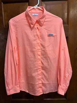 Camisa de pesca Columbia PFG Tamiami II manga larga para mujer XL rosa omni-sombra nueva sin etiquetas Foto 1 de 4