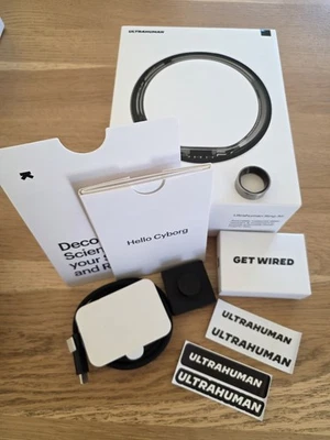 ULTRAHUMAN Ring AIR Size 7 - Raw Titanium, Sleep/Fitness Tracker Smart Ring - Image 1 of 4