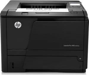 HP LaserJet Pro 400 M401dne Network A4 Mono Laser Duplex Printer-80% Toner Level - Picture 1 of 5