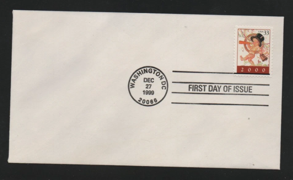U.S  1999 New Years 2000 First Day Cover FDC Scott # 3369  **See pic**^ - Image 1 of 1