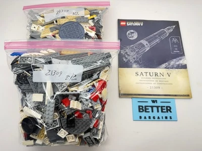 LEGO Ideas 21309 Saturn V – NASA Apollo — USED, 100% Complete w/ Set, Instr. - Image 1 of 4