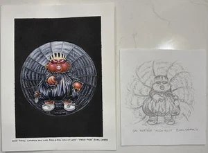 2023 GPK Rock N Roll Hall Of Lame Misty Missy/Messy Elliott Original Final Art - Picture 1 of 4