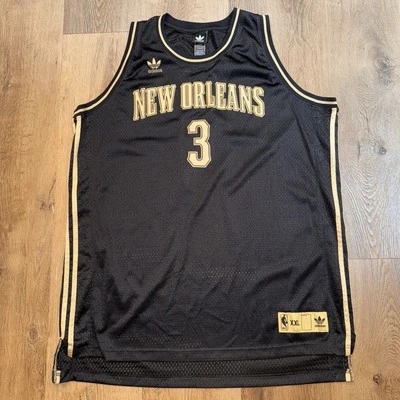 Adidas Новый Орлеан Hornets Джерси Chris Paul черное золото Swingman винтажный 2XL XXL - Изображение 1 из 4