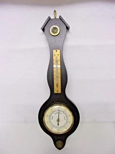 ORIGINAL Wetterstation DDR  Barometer  Thermometer HOLZ 40cm - Bild 1 von 3
