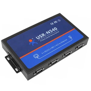 USR-N540 RS232 Serial Converter 4 Ports Serial RS232 RS485 RS422 To Lan Ethernet - Picture 1 of 9