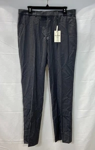 Ben Sherman Gray Smoked Pearl Tailored Slim Fit Pants Size 34x32 NWT - Picture 1 of 6