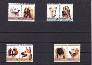 SA37f Bequia Grenadines of St Vincent 1985 Dogs mint pairs - Picture 1 of 1